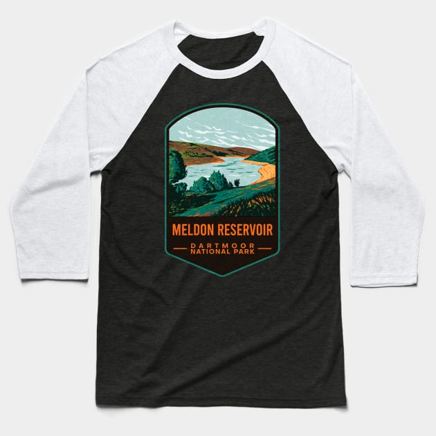 Meldon Reservoir Dartmoor National Park Baseball T-Shirt by JordanHolmes